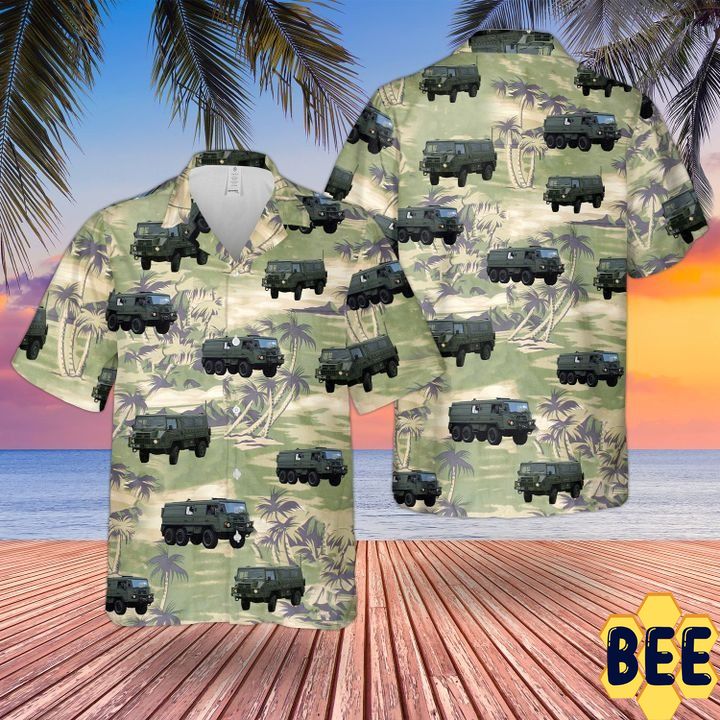 Bristish Army Pinzgauer All Terrain Truck Trending Hawaiian Shirt