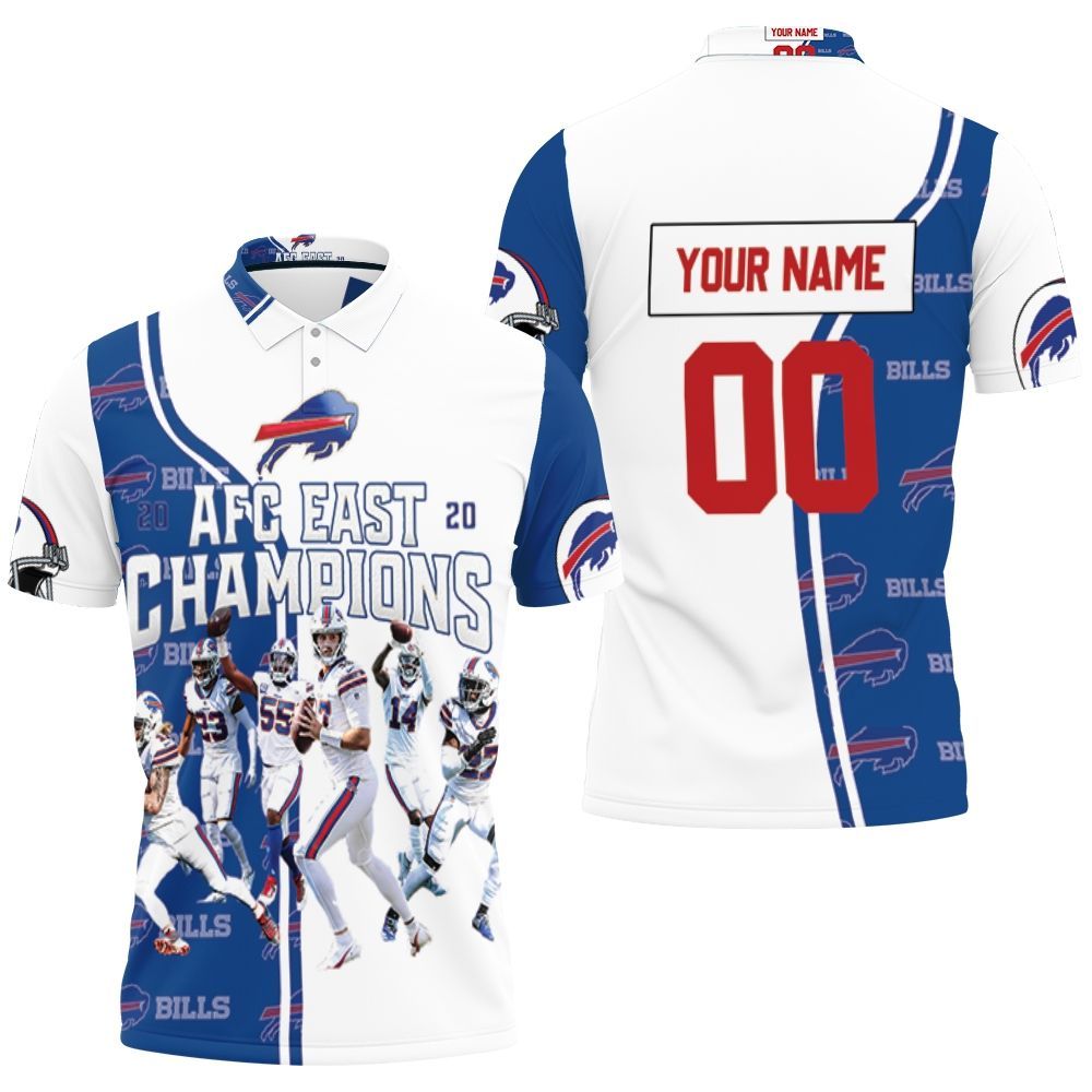 Buffalo Bills Afc East 2020 Champions Personalized 3D All Over Print Polo Shirt