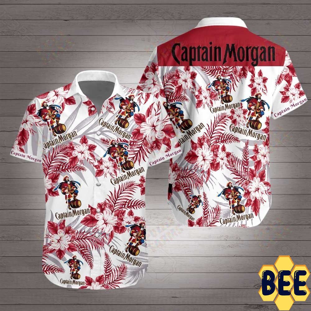 Captain Morgan Tropical Flower Trending Hawaiian Shirt