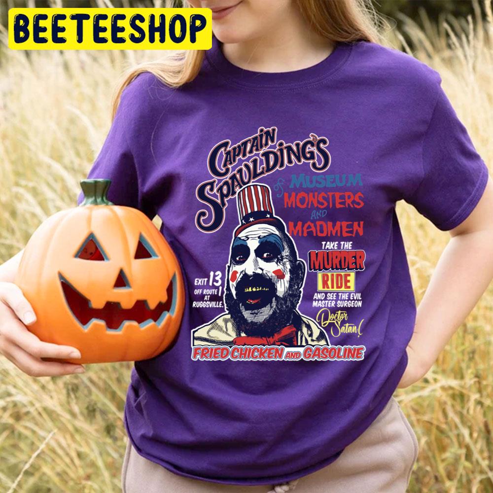 Captain Spaulding’s Museum Of Monsters And Madmen Fitted House Of 1000 Corpses Halloween Movie Trending Unisex T-Shirt