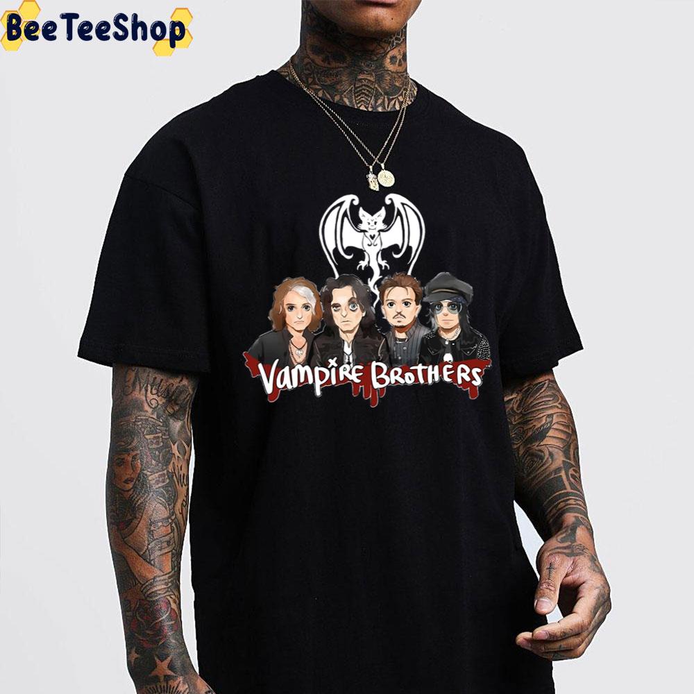 Cartoon Style Hollywood Vampires Band Unisex T-Shirt