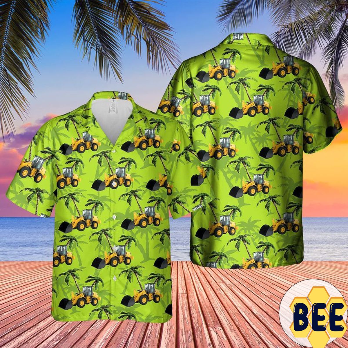 Cat 920 Compact Wheel Loader Trending Hawaiian Shirt