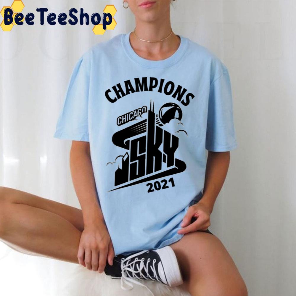 Champions 2021 Black Art Chicago Sky Basketball Unisex T-Shirt