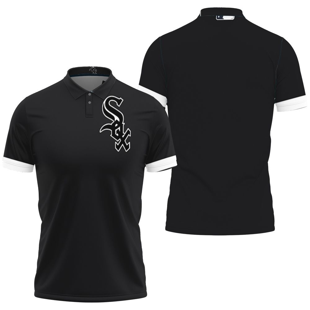 Chicago White Sox Black 2019 Jersey Inspired Style 3D All Over Print Polo Shirt