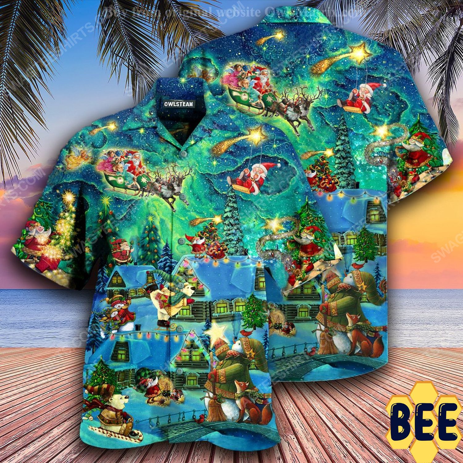 Christmas Holiday The Magical Night Full Print Trending Hawaiian Shirt