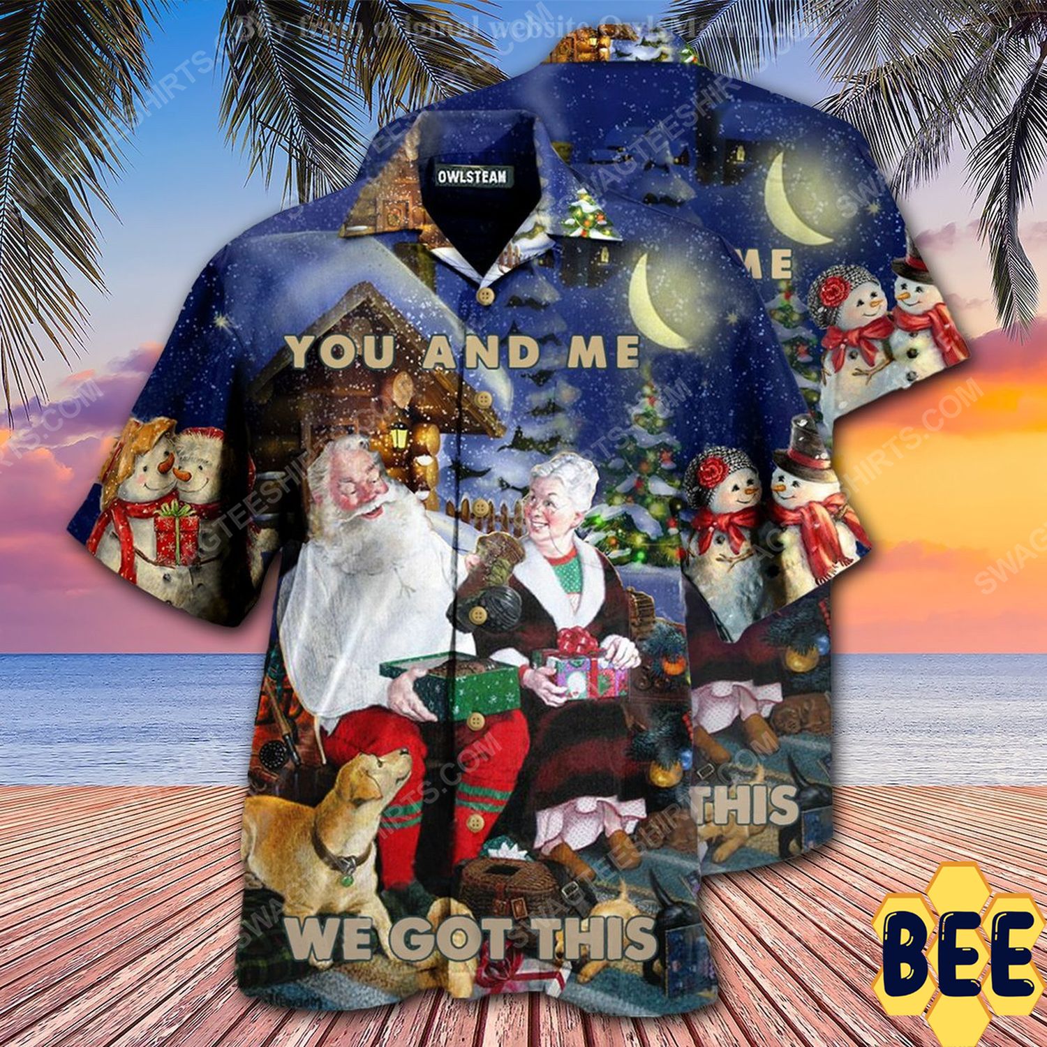 Christmas Holiday You And Me We Got This Trending Hawaiian Shirt