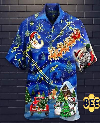 Christmas Sky Art Trending Hawaiian Shirt