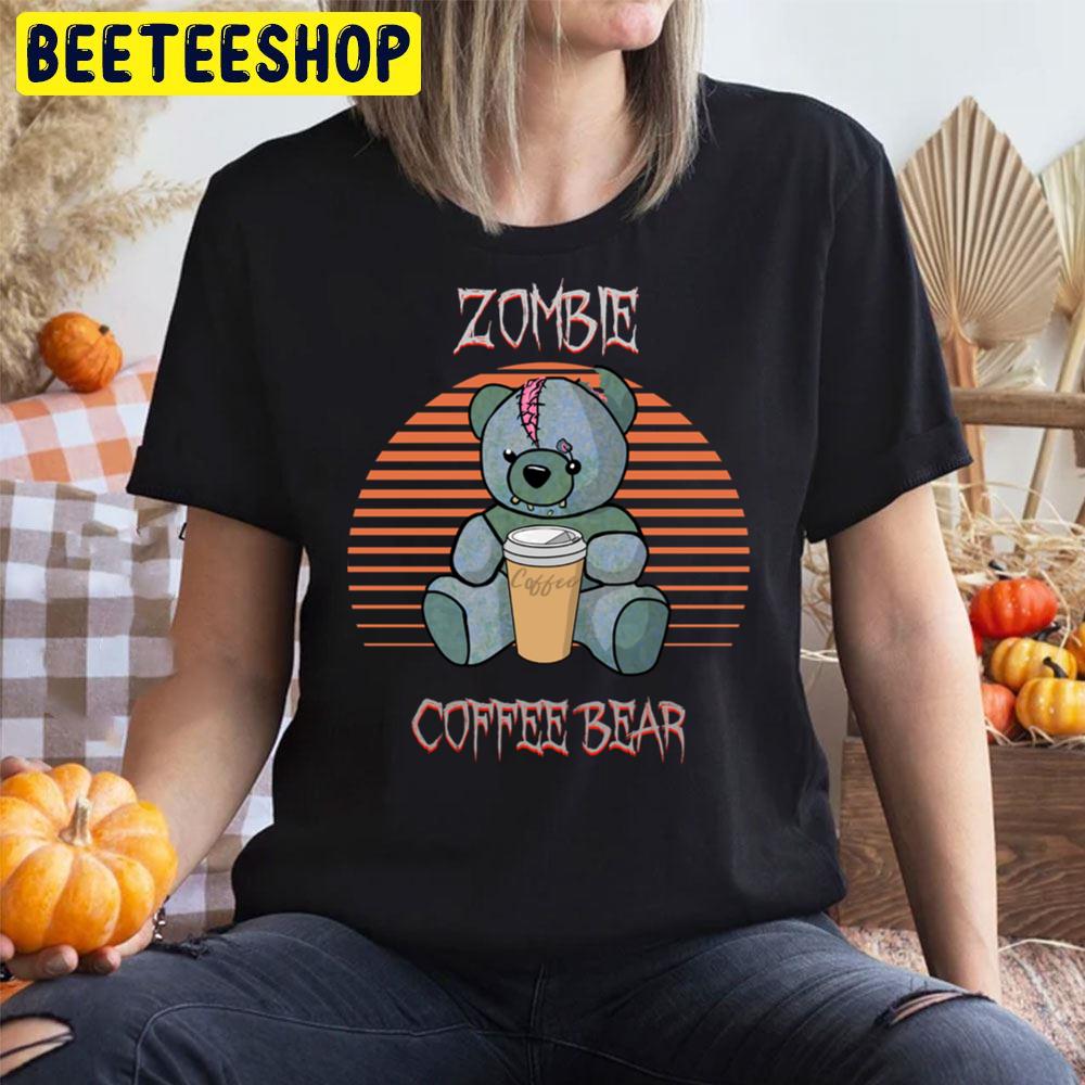 Coffee Zombie Bear Halloween Trending Unisex T-Shirt