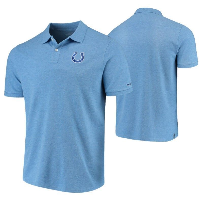 Colts Heathered Royal Stretch Pique Polo All Over Print Shirt  T-shirt