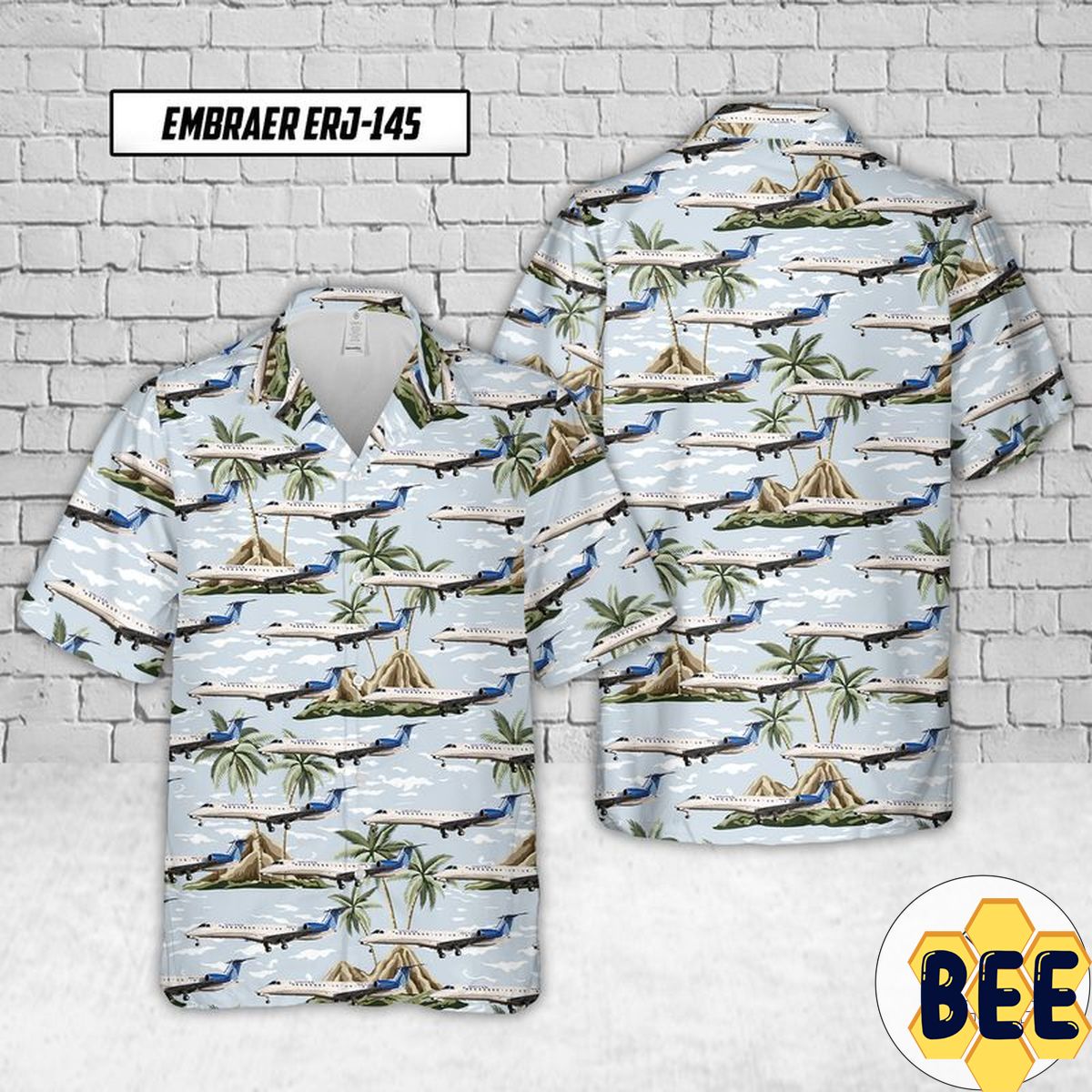 Commutair Embraer Erj-145 Trending Hawaiian Shirt