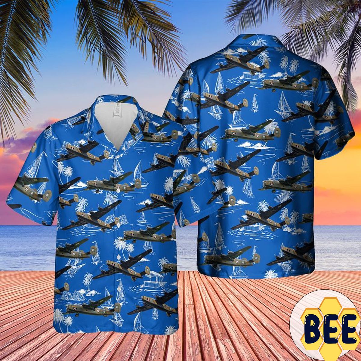 Consolidated B-24 Liberator Diamond Lil Trending Hawaiian Shirt