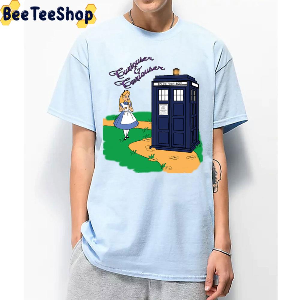 Curiouser And Curiouser Police Box Trending Unisex T-Shirt