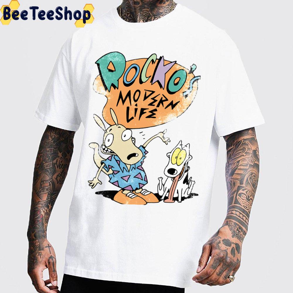 Cute Dog And Rocko’s Modern Life Trending Unisex T-Shirt