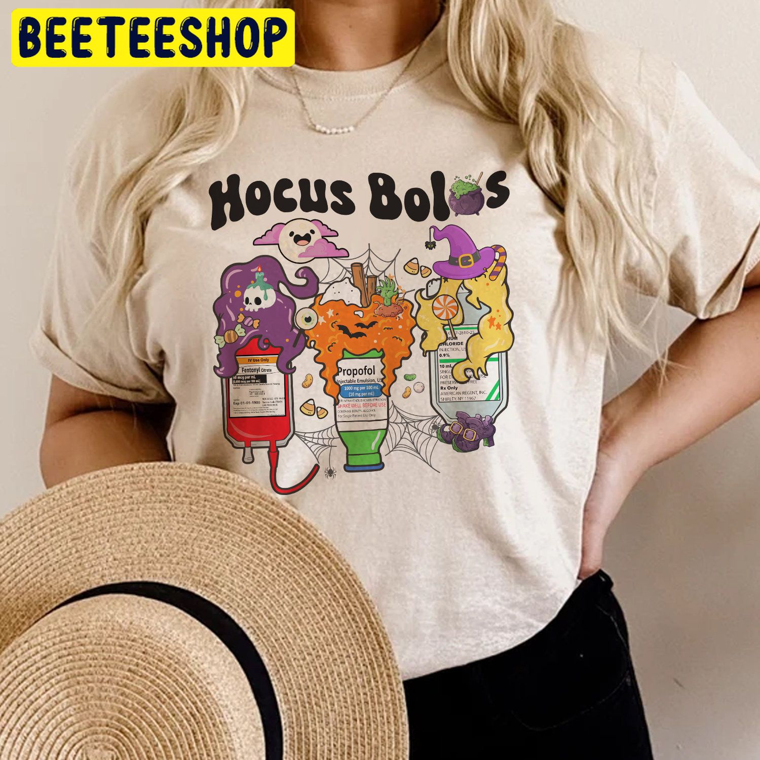 Cute Hocus Bolus Funny Nurse Halloween Trending Unisex Shirt