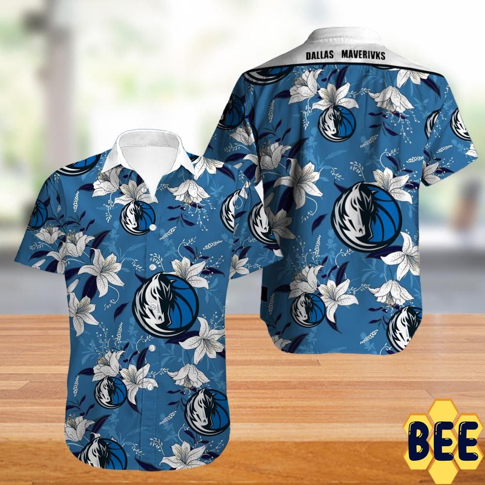 Dallas Mavericks Nba Tropical Flower Trending Hawaiian Shirt