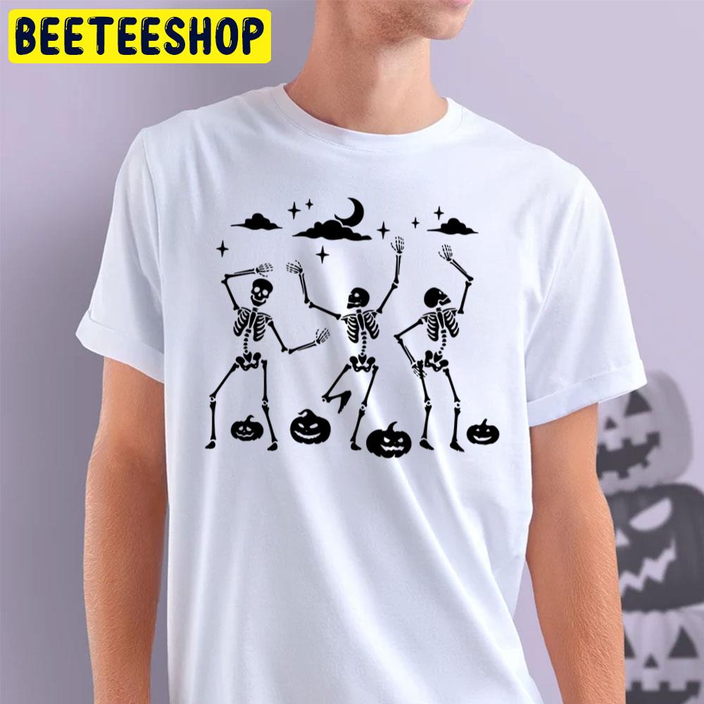 Dancing Skeletons Halloween Trending Unisex T-Shirt