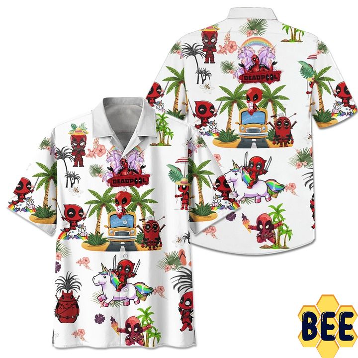 Deadpool Summer Vacation Aloha Trending Hawaiian Shirt