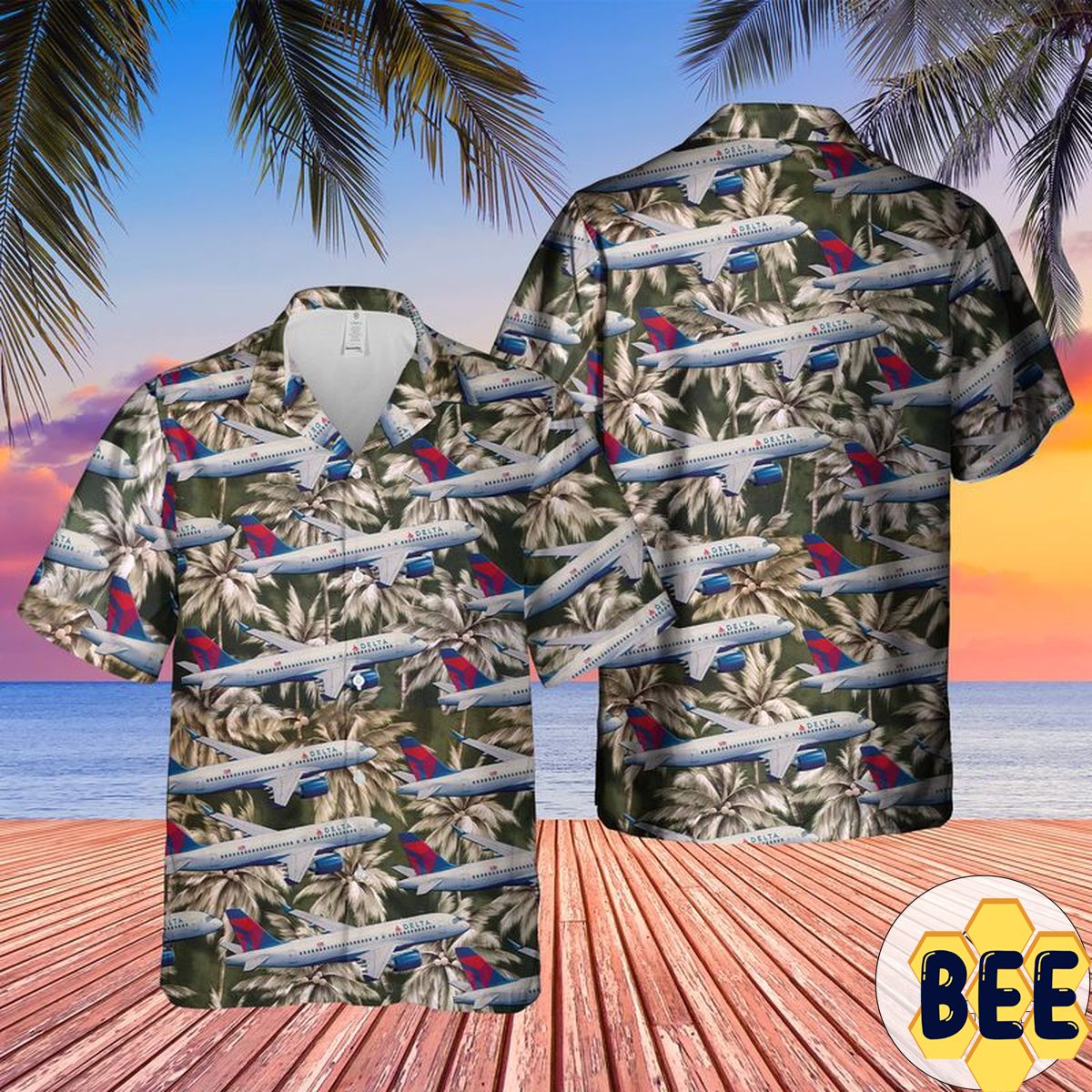 Delta Air Lines Airbus A220-300 Trending Hawaiian Shirt