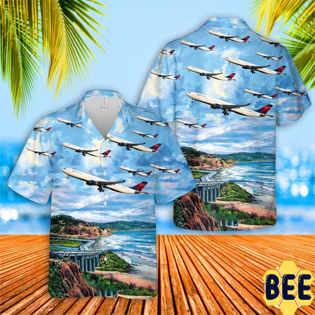 Delta Air Lines Airbus A330-323 Trending Hawaiian Shirt