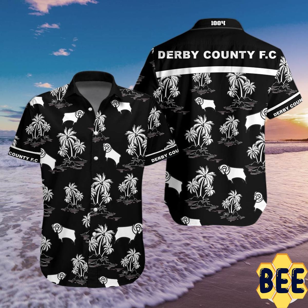 Derby County Tropical Flower Trending Hawaiian Shirt