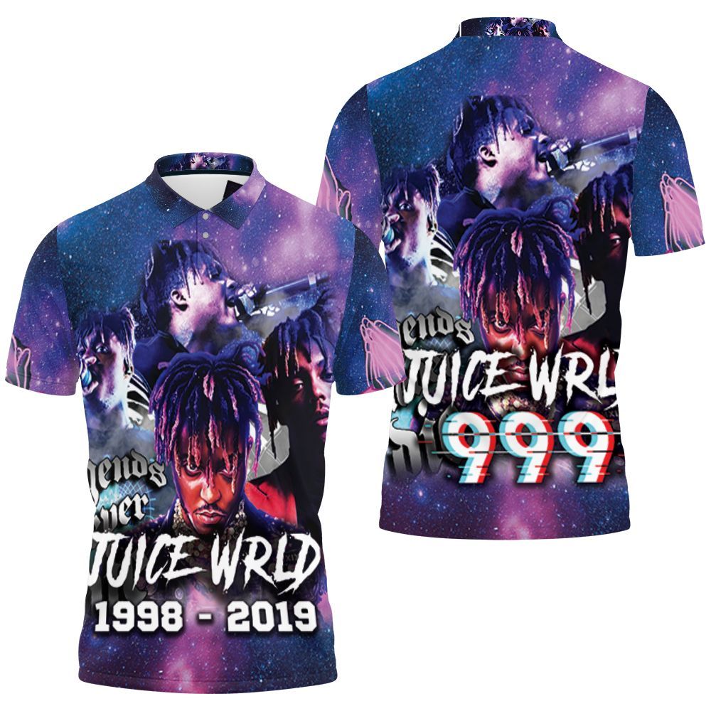 Design Juice Wrld 999 Legend Never Die Under Star Sky Polo Shirt  All Over Print Shirt  T-shirt