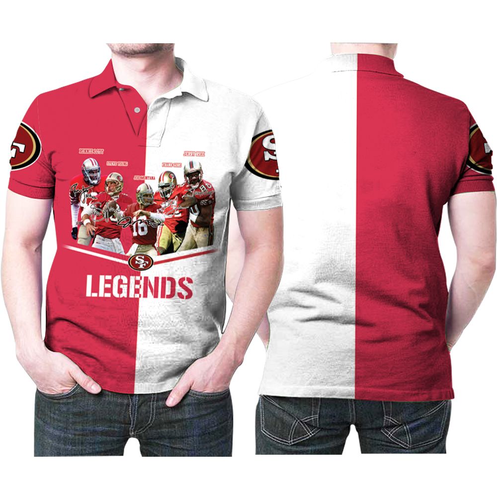Design San Francisco 49ers 5 Legends In One Signatures 3D All Over ...