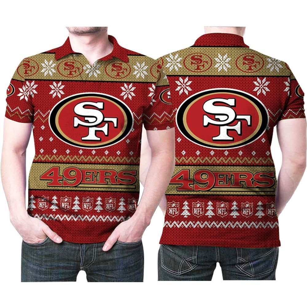 Design San Francisco 49ers Nfl Ugly Christmas  3D All Over Print Polo Shirt