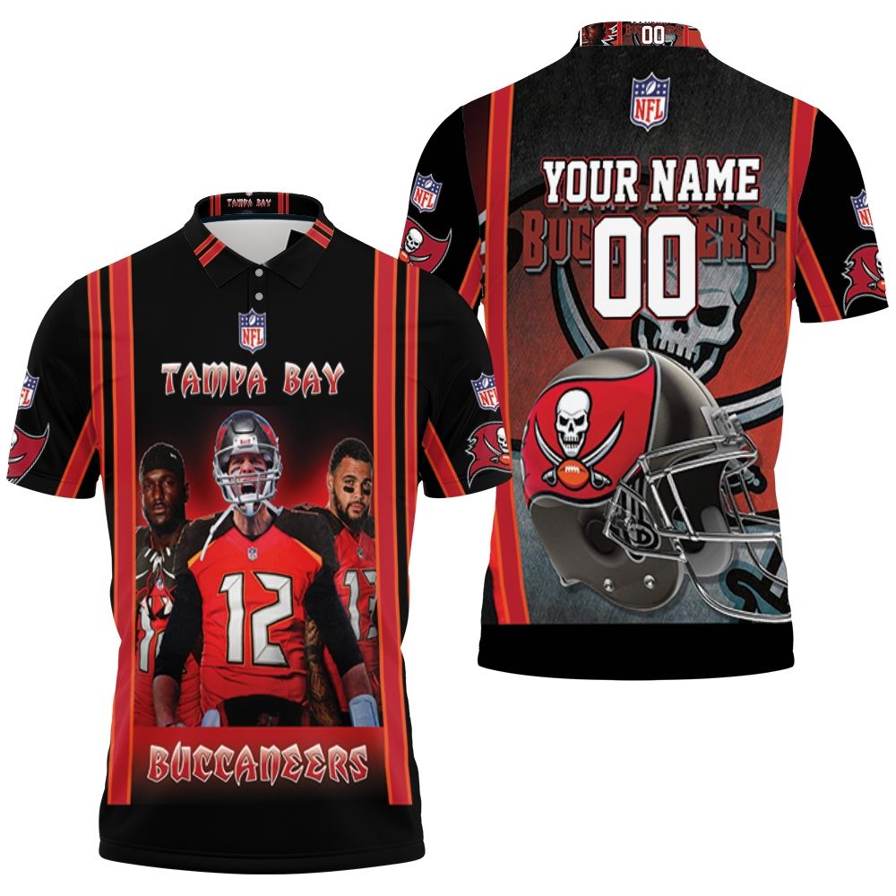 Design Tampa Bay Buccaneers 2021 Super Bowl Nfc South Champions1 Personalized 3D All Over Print Polo Shirt