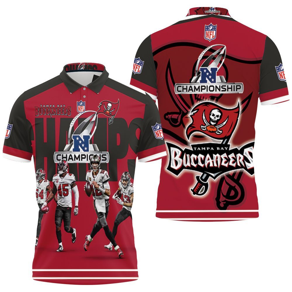 Design Tampa Bay Buccaneers Champions 3D All Over Print Polo Shirt