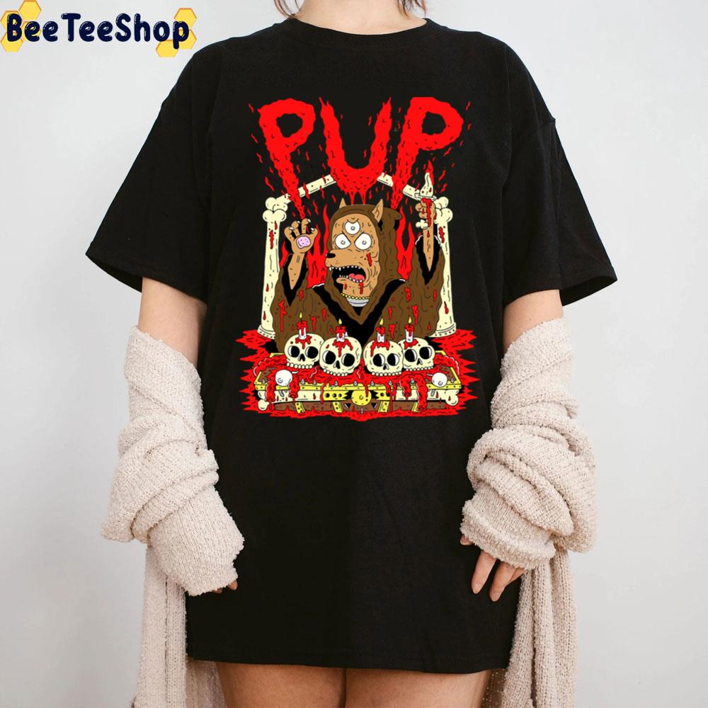 Devil Skulls Pup Band Halloween Trending Unisex T-Shirt