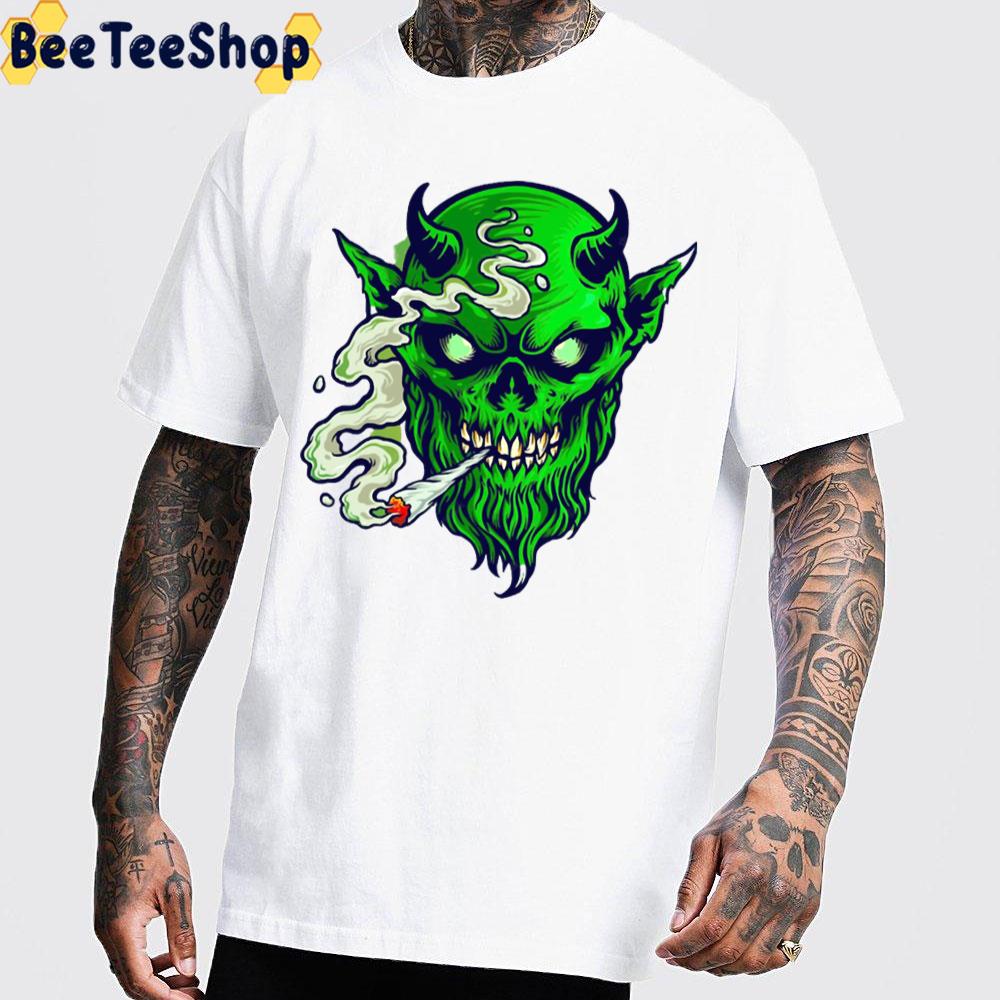 Devil Smoking Weed Trending Unisex T-Shirt