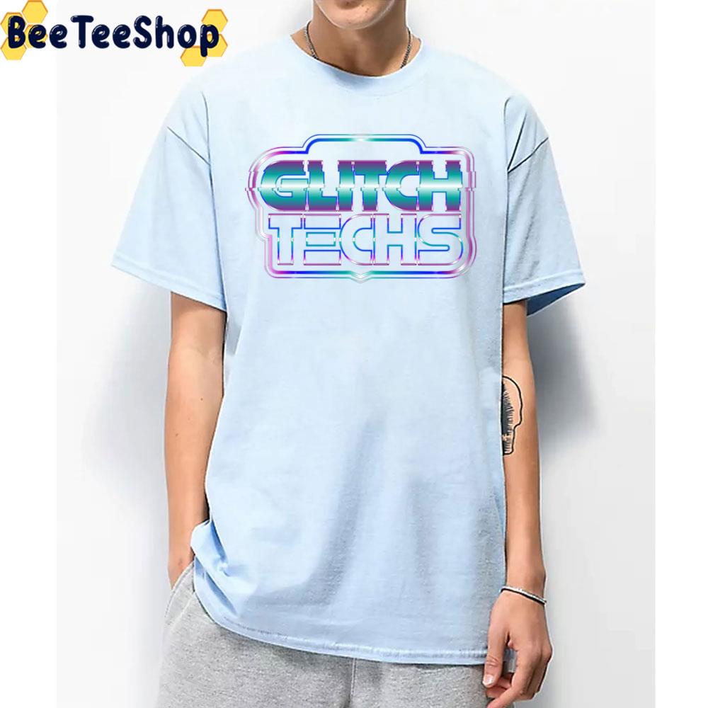 Digital Art Glitch Techs Miko And High Five Trending Unisex T-Shirt