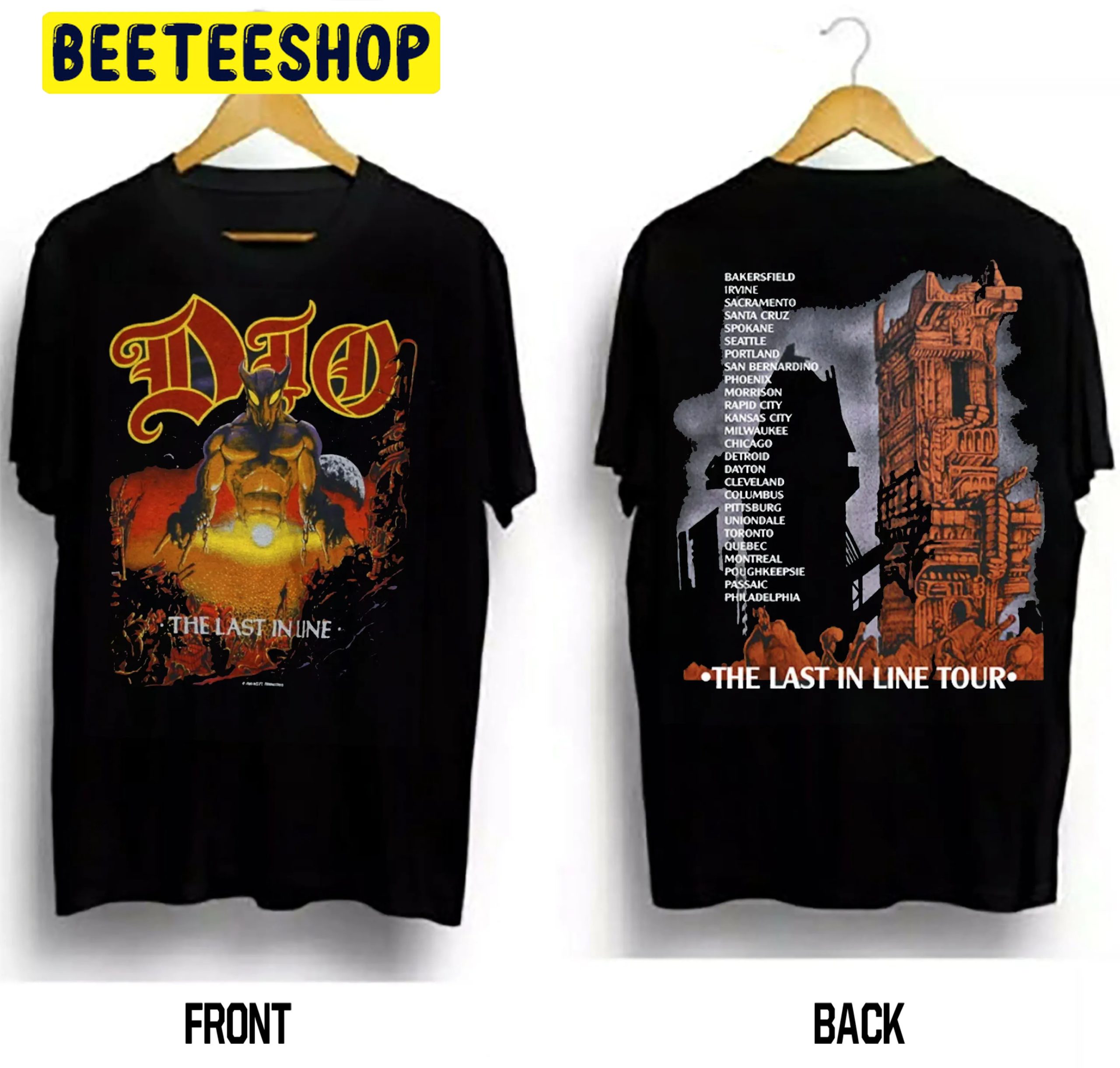 Dio The Last In Line Tour 2022 Heavy Metal Rock Band Double Sided ...