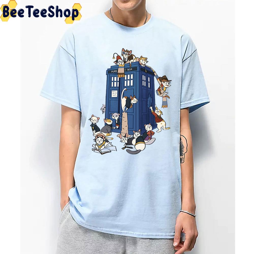 Doctor Cat Police Box Trending Unisex T-Shirt