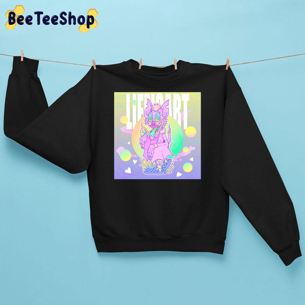 Dope Piggy Monster Is Chilling With Vans Illustration Van Shoes Unisex Sweatshirt