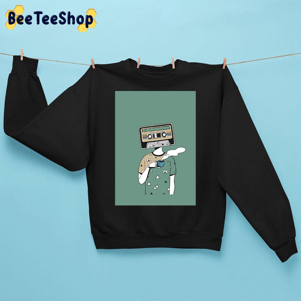 Drinking A Coffee Cup Scoop Radiohead Rock Band Trending Unisex Sweatshirt