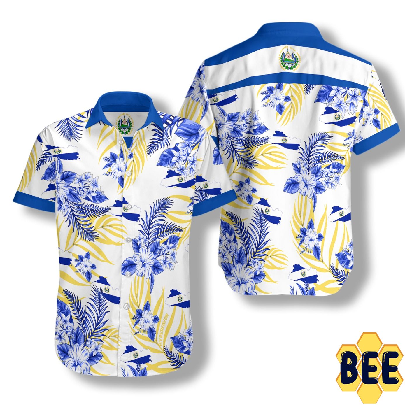 El Salvador Tropical Flower Trending Hawaiian Shirt