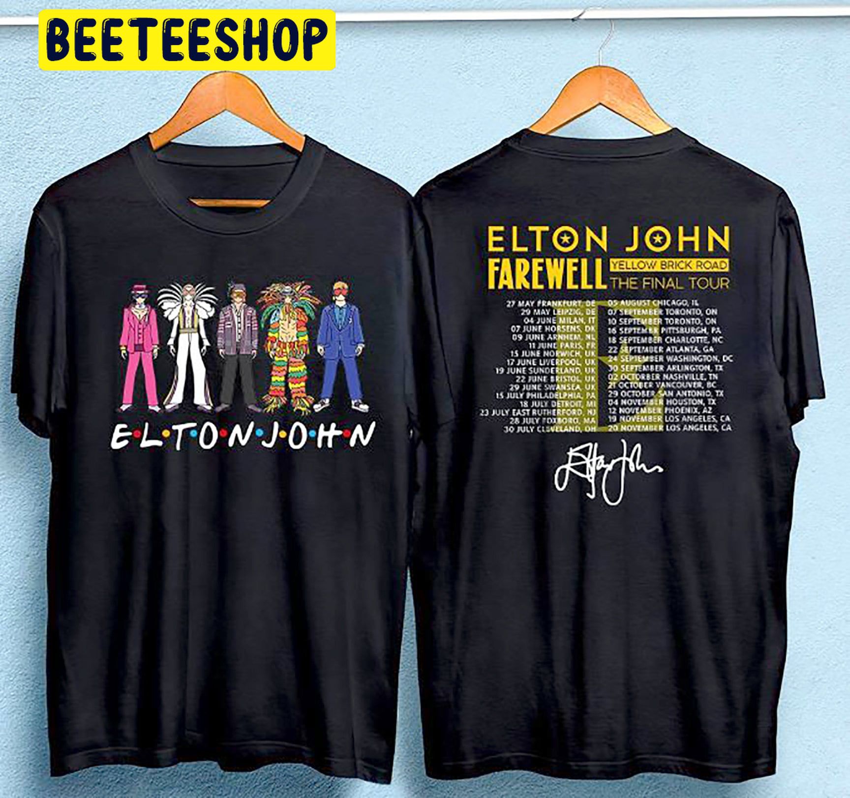 Elton John Vancouver 2022, Oct 21 & 22, Farewell Yellow Brick Road Tour, BC  Place British Columbia Canada Poster shirt, hoodie, sweater, long sleeve  and tank top