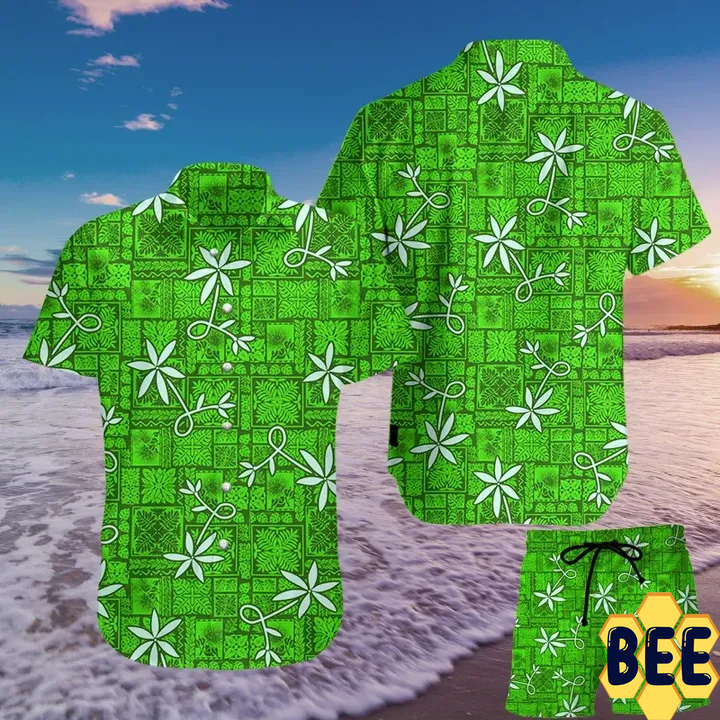 Elvis Blue Hawaii Green Version Trending Hawaiian Shirt