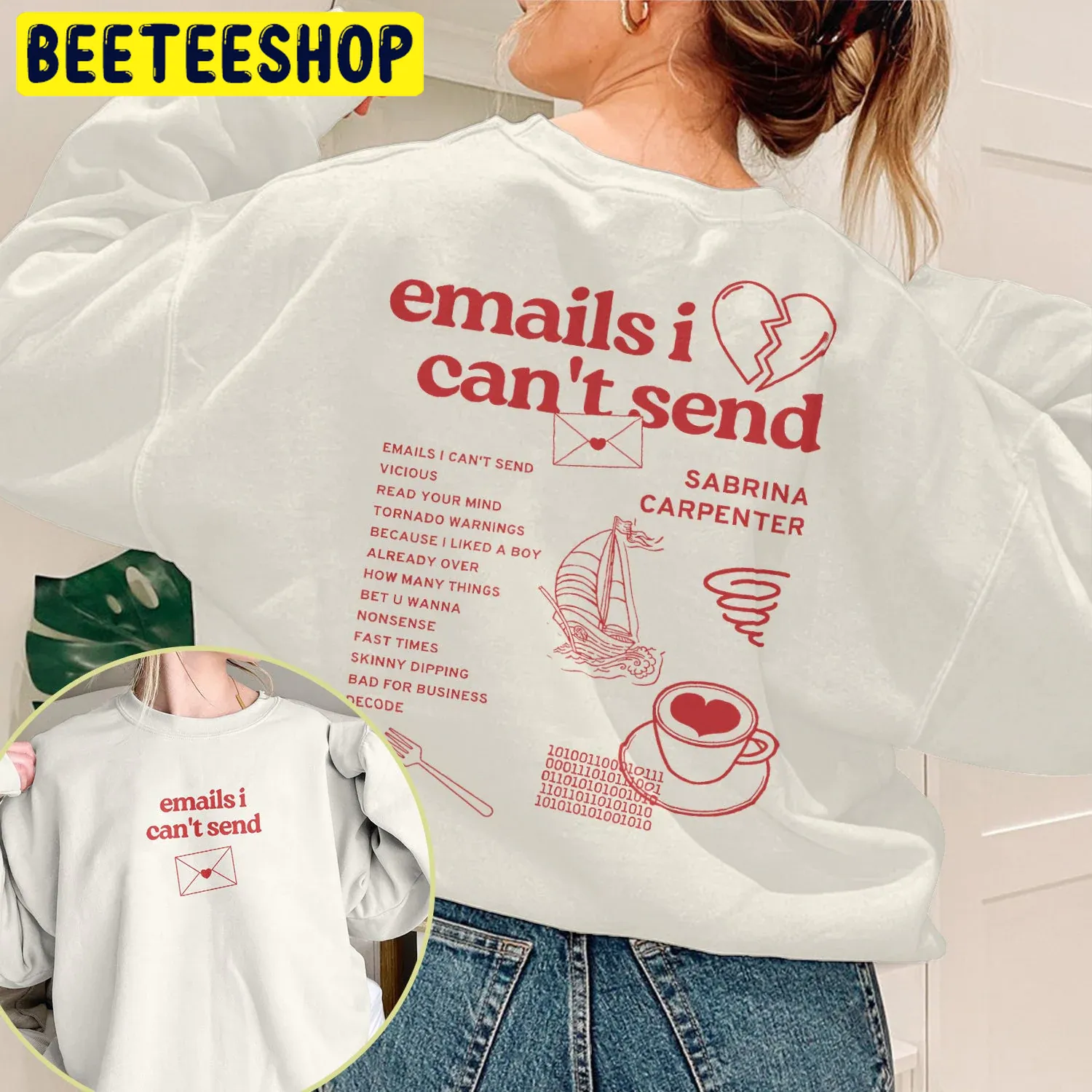 Emails I Can’t Sendt Double Sided Unsiex Sweatshirt