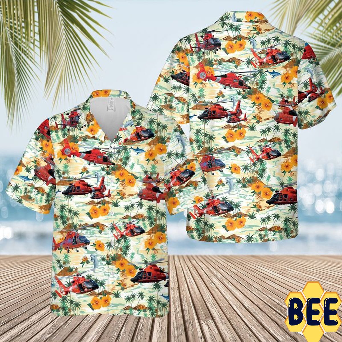 Eurocopter Mh-65 Dolphin Trending Hawaiian Shirt