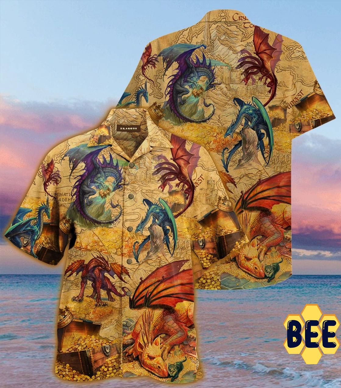 Every Treasure Is Guarded By Dragons Trending Hawaiian Shirt