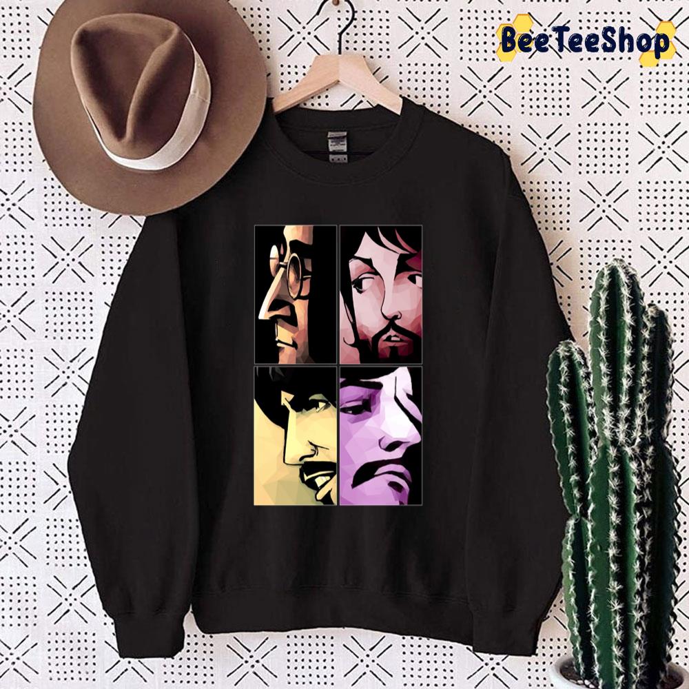 Fab Four 1970 Low Poly Art Unisex Sweatshirt