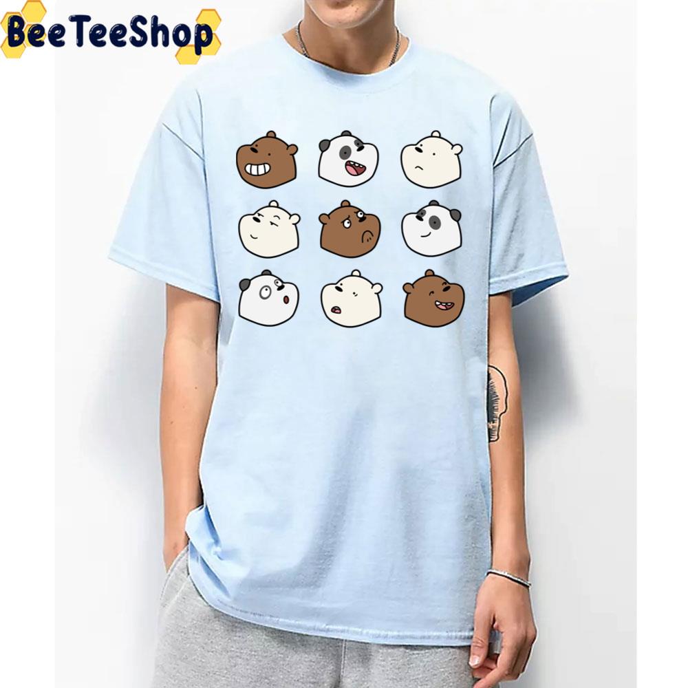 Face Emotion We Bare Bears Trending Unisex T-Shirt