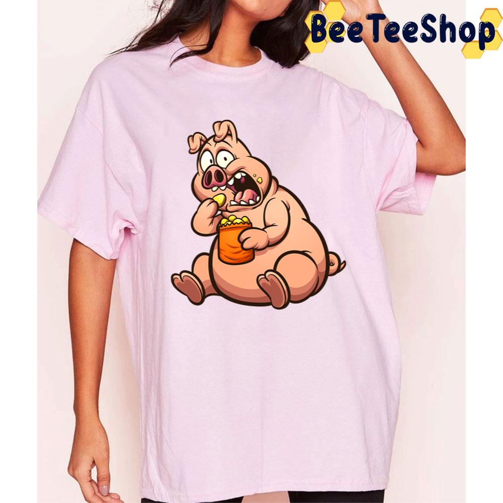 Fat Pig Eating Trending Unisex T-Shirt