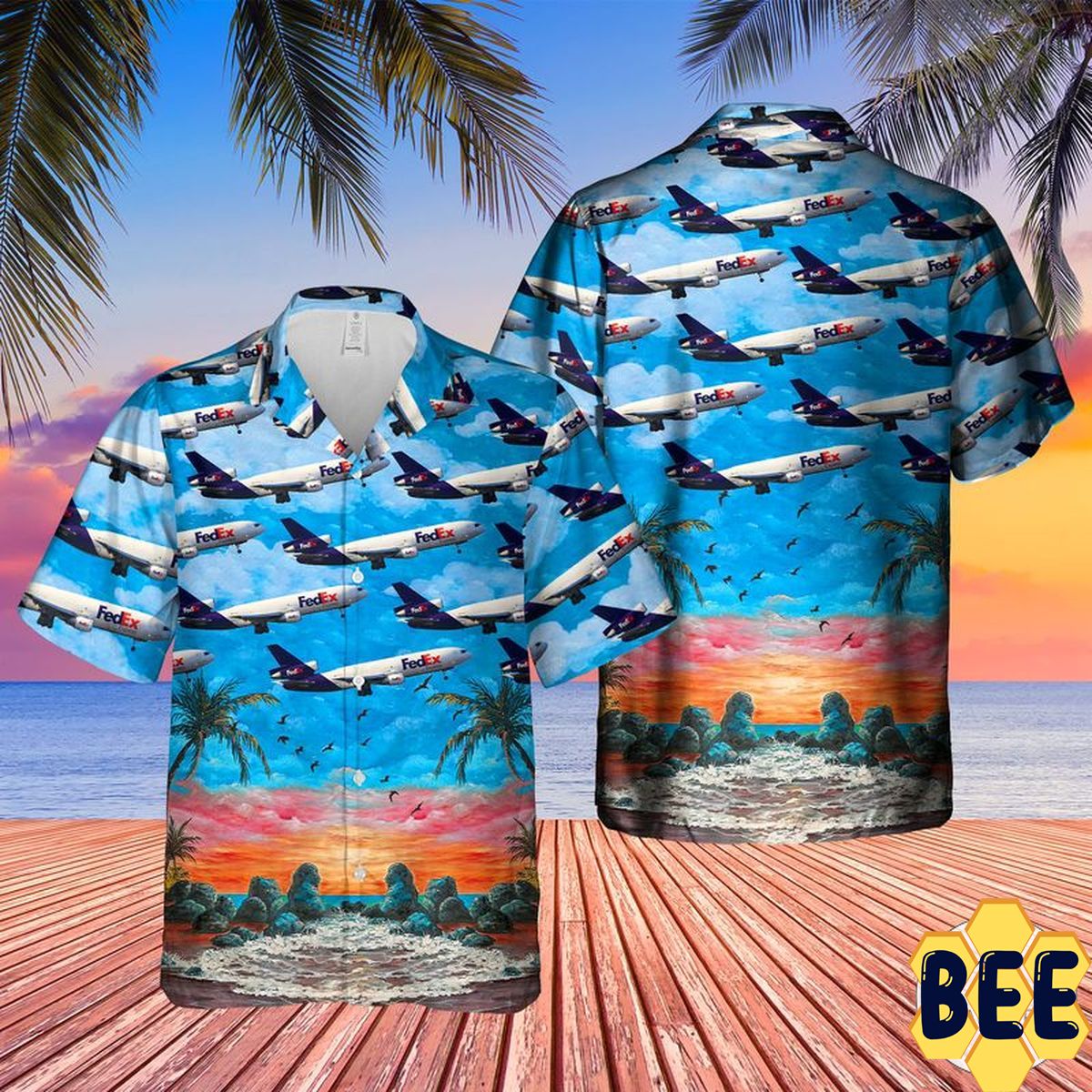 Fedex Express Mcdonnell Douglas (Boeing) Md-10-30f Trending Hawaiian Shirt