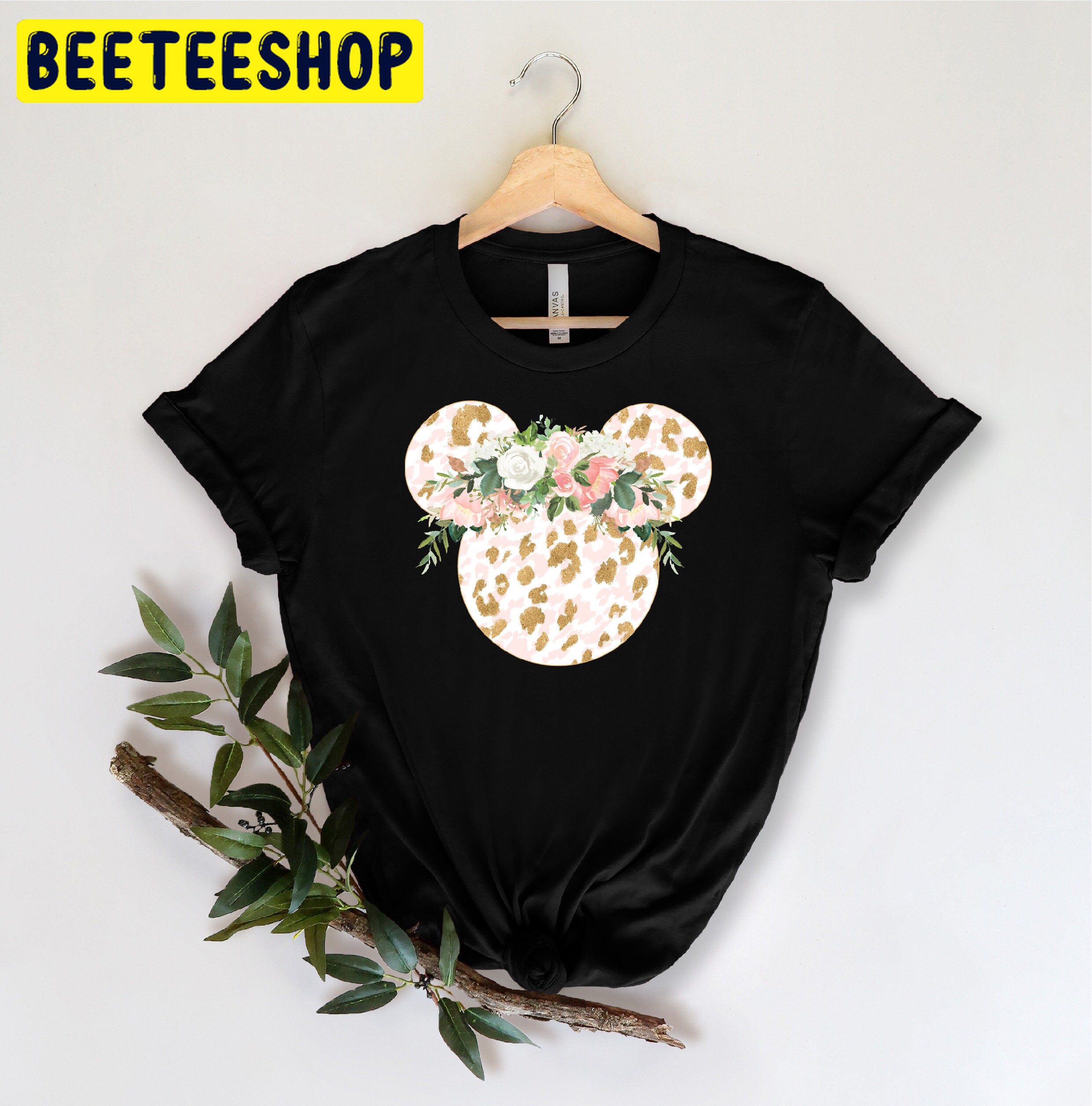 Floral Disney Ears Trending Unisex Shirt