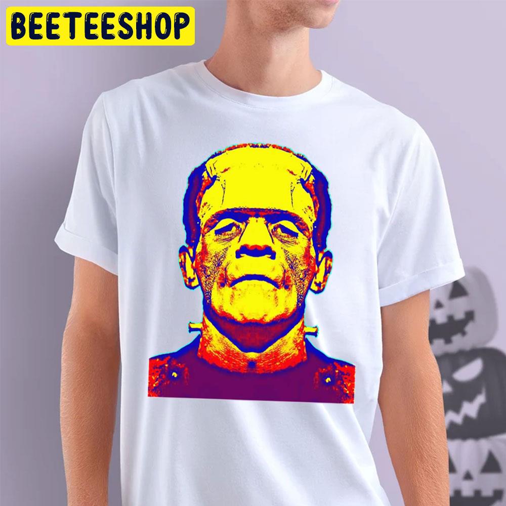 Frankenstein Popart Design Halloween Movie Trending Unisex T-Shirt