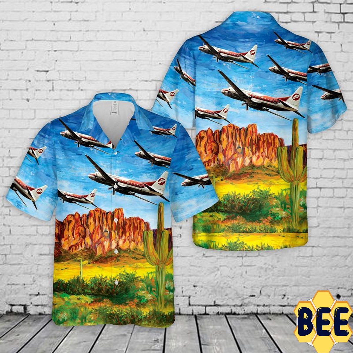 Frontier Airlines Boeing 737-200 Trending Hawaiian Shirt