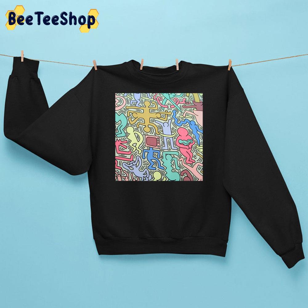 Full Color Keith Haring Unisex Sweatshirt